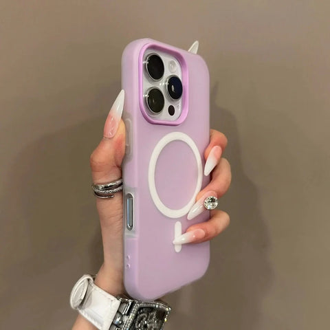 Luxury Candy Wireless Charge Matte Phone Case For iPhone