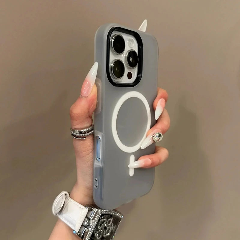 Luxury Candy Wireless Charge Matte Phone Case For iPhone