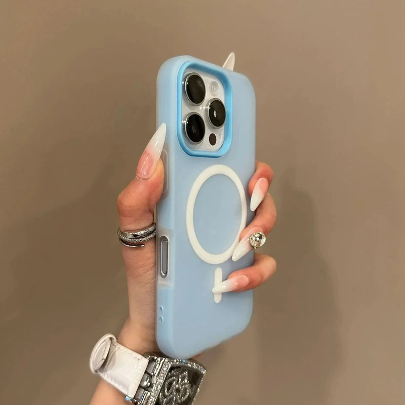 Luxury Candy Wireless Charge Matte Phone Case For iPhone