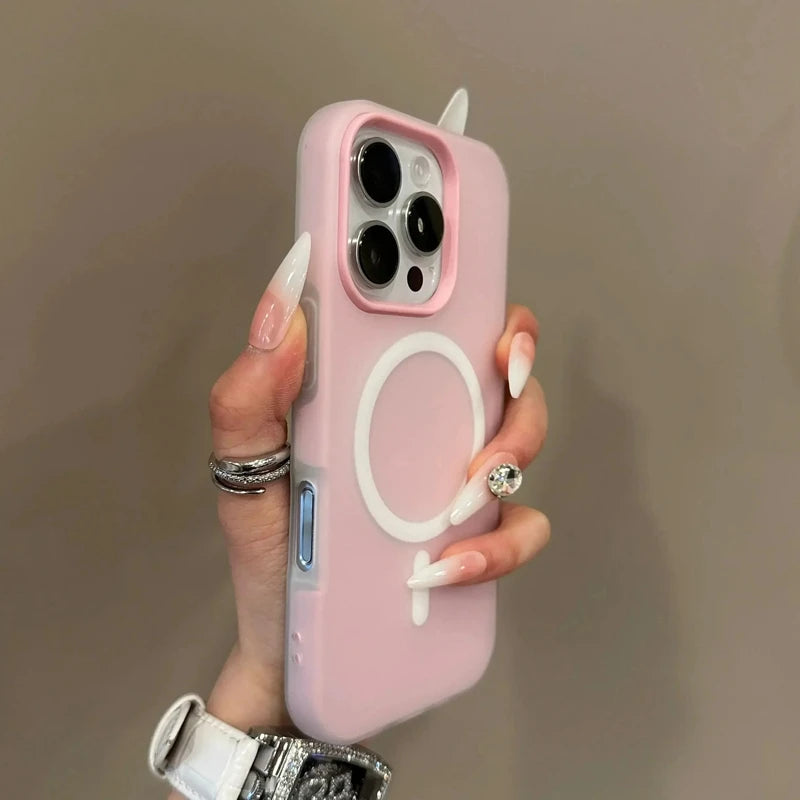 Luxury Candy Wireless Charge Matte Phone Case For iPhone