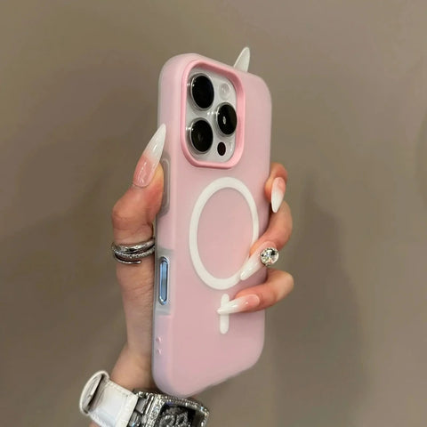 Luxury Candy Wireless Charge Matte Phone Case For iPhone